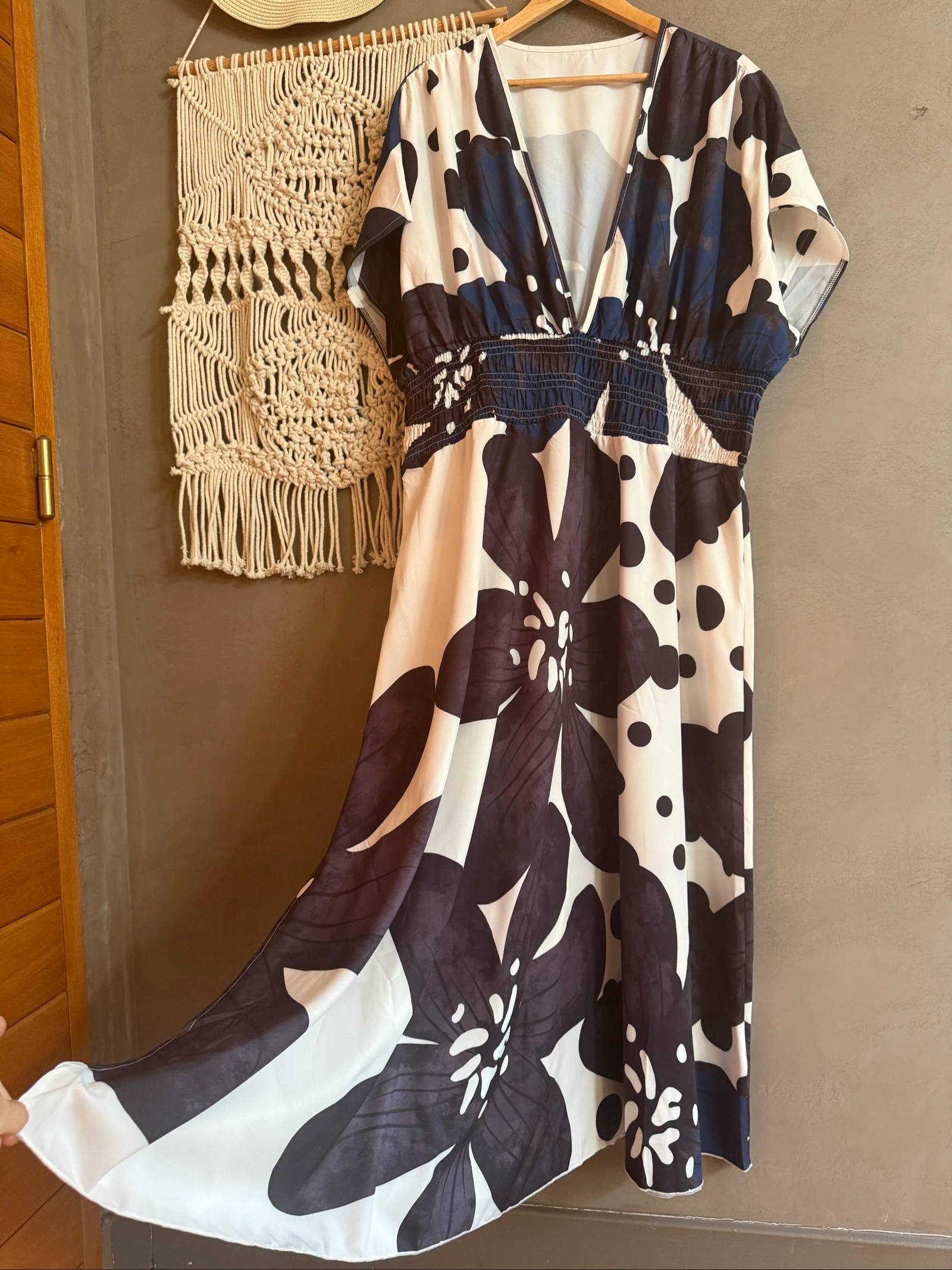 Robe taille 52 casual chic marine et noir
